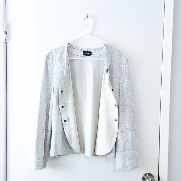 GIORGIO ARMANI Lamb Leather Jacket 46 - Picture 3 of 14